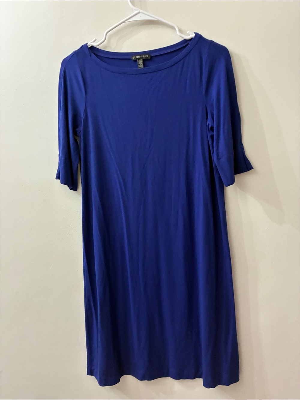 EILEEN FISHER Royal Blue shift dress - Women’s XS - scoop neck